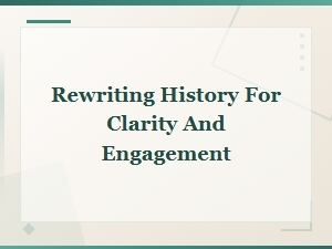 Simplified History Sentences for Clarity and Engagement